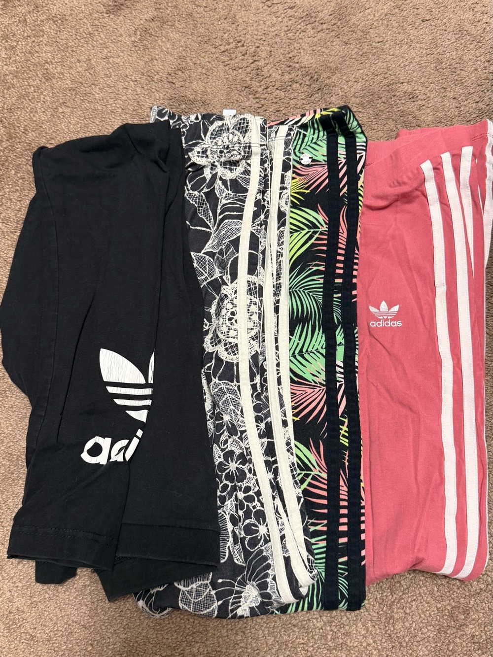Four pack Adidas leggings XS